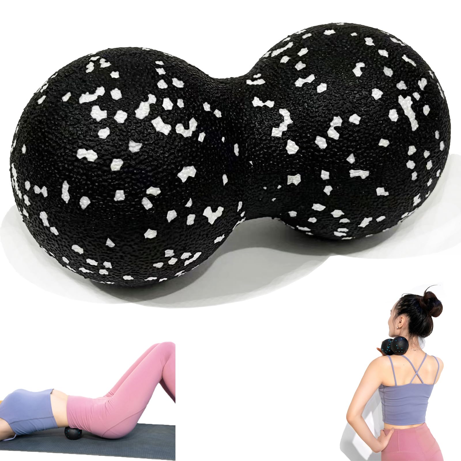 HAOBIN Duo Klein Self Massage Ball - Fascia Training, Pain Relief, Relaxation for Neck and Back Muscles, 1 Piece (A)