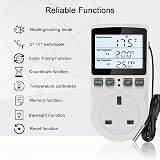 KETOTEK KT3100BL Temperature Controller Thermostat Plug 220V with LCD view 2