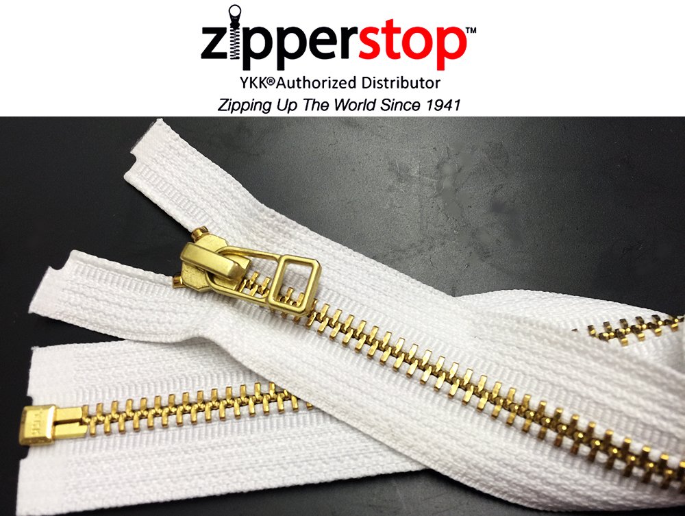 ZipperStop Wholesale YKK® Jacket Zipper Brass Finished