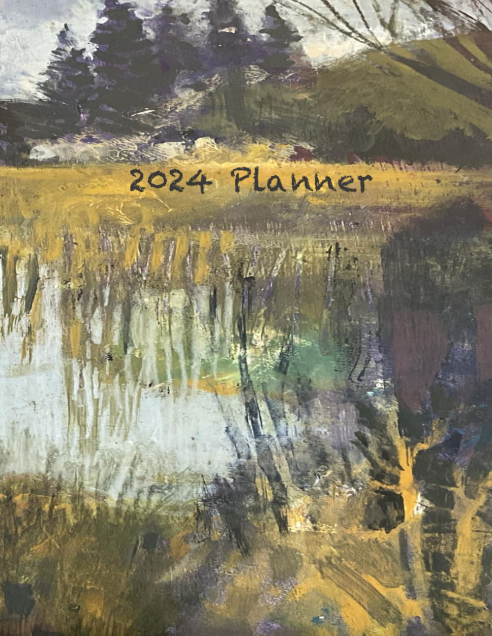 2024 Planner: Get Organised with Monthly Calendar Pages, Week to View, Space for Notes, To Do Lists, Goals, Priorities and Special Dates (Landscape cover)