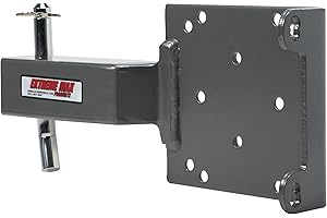 Extreme Max 5600.3084 Universal 2" Receiver Hitch Winch Mount for ATV/UTV, Black