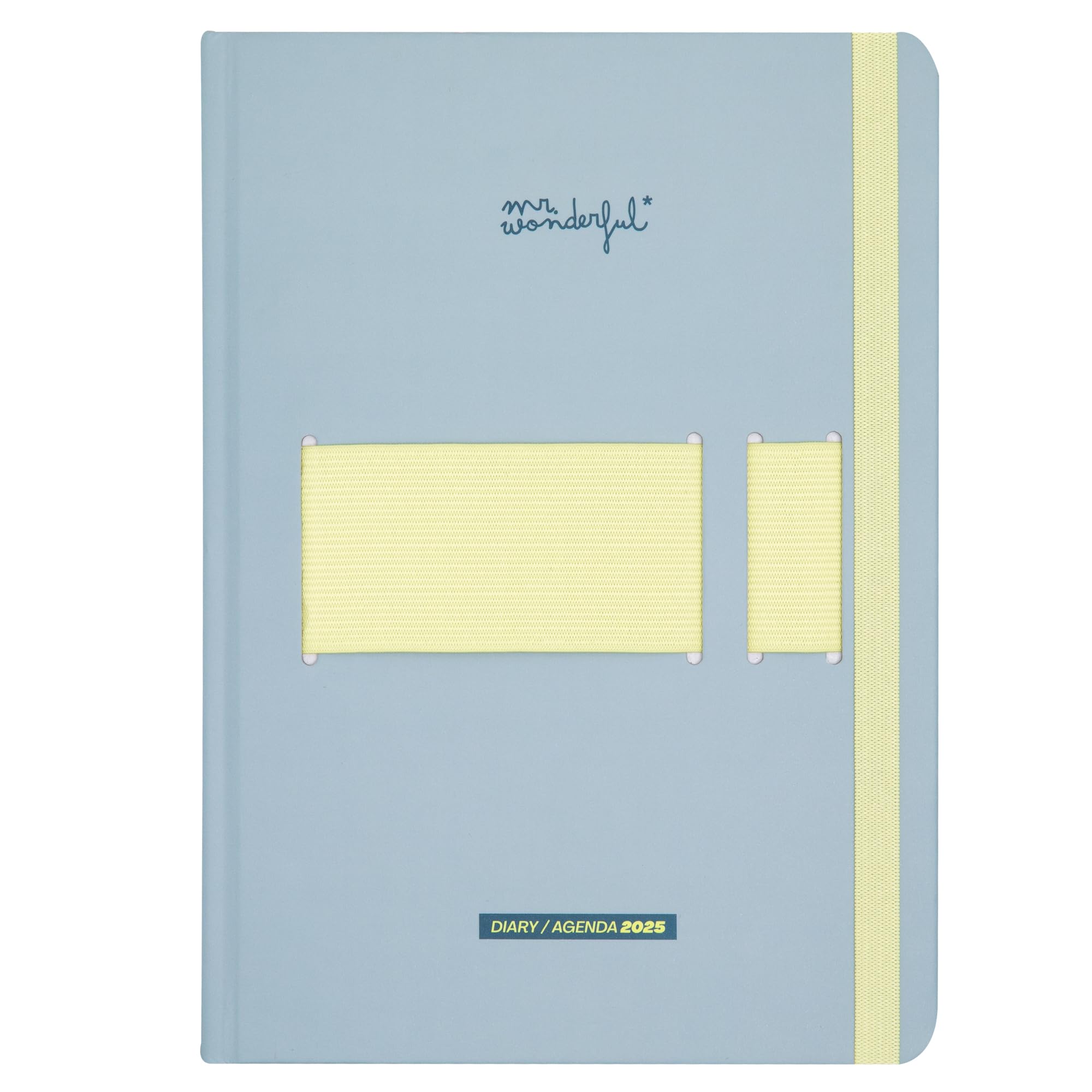 Mr. Wonderful - Basic 2025 Weekly Diary with Mobile Phone Holder - My Week, My Rules - Includes 4 Sheets of Stickers and Monthly Planner