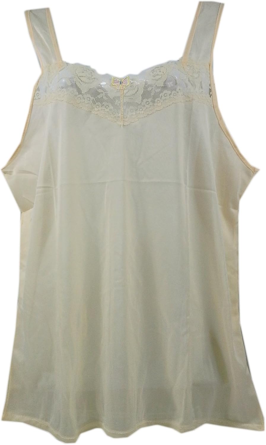 BOS01 Yellow Nylon Camisole for Women Slip Pajama Sleepwear Blouse Tank