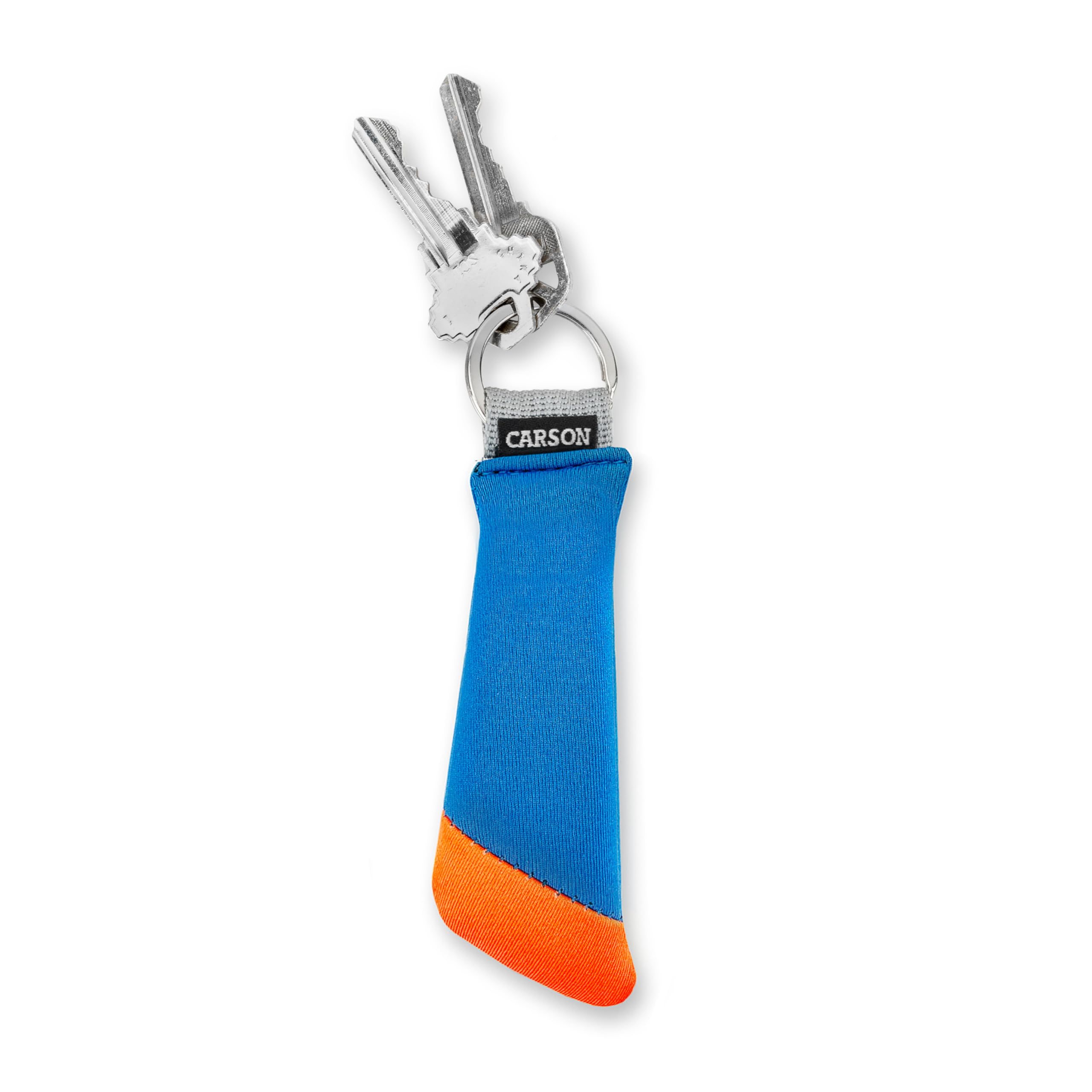 Carson Floating Keychain with Lightweight Foam Core Technology, Orange/Blue (FA-30 02)