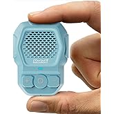 Mufoli Wearable Bluetooth Speaker, Wireless Portable Speakers, Waterproof Jobsite Speaker Up to 14 Hours Playtime, Clip Speaker Built-in Mic for Hands-Free Music/Calls, for Outdoors (Blue)