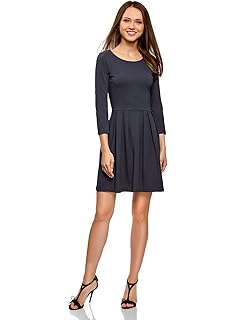 oodji Ultra Mujer Vestido de Punto Entallado