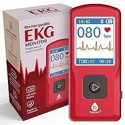 Portable EKG Monitor & Heart Rate Monitor with LCD