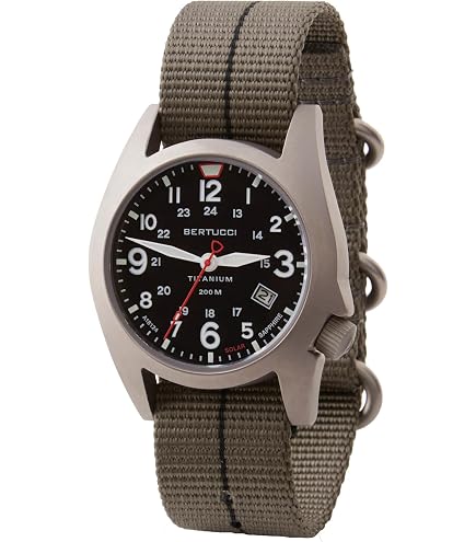 Amazon.com: BERTUCCI® 44 mm Titanium Field Watch - A-4TS Super