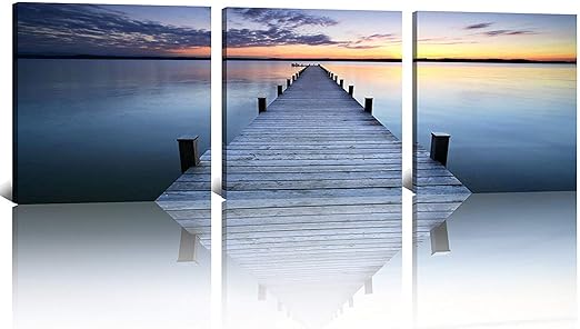 Nan Wind Bord De Mer Art Mural Decor De Plage Pour Pecheur Pont En