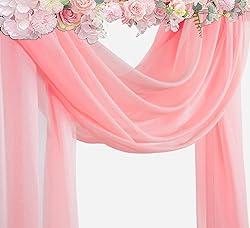 Mohoeey 20ft Blush Wedding Arch Draping