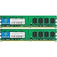 Rasalas DDR2 PC2-5300 DDR2 667 DDR2 4GB Kit (2x2GB) PC2-5300U DDR2-667 Udimm 2RX8 1.8V CL5 240-Pin Non-ECC Unbuffered Desktop Computer RAM Memory