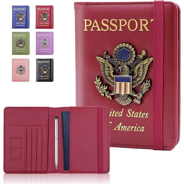 Amazon.com | Mxfdegf Passport and Wallet Combo, with RFID Blocking