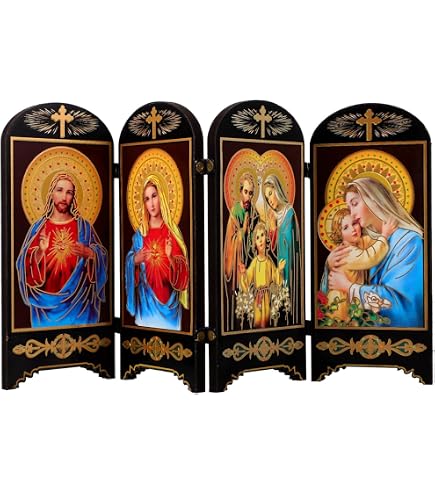 Décoration Murale Sacré-Cœur En Résine | Style Gothique Vintage Pour église, Salon, Bureau Ou Cadeau De Noël - 12