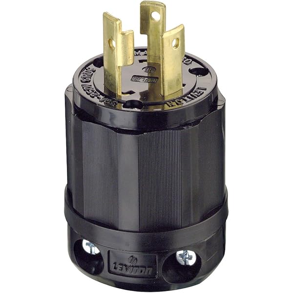Leviton 26CM-21 30 Amp, 250 Volt, NEMA L6-30P, 2P, 3W, Locking 
