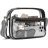 BOSTANTEN Clear Bag for Women Stadium Approved Clear Bags Small Crossbody Purse Trendy for Concerts Sports Events