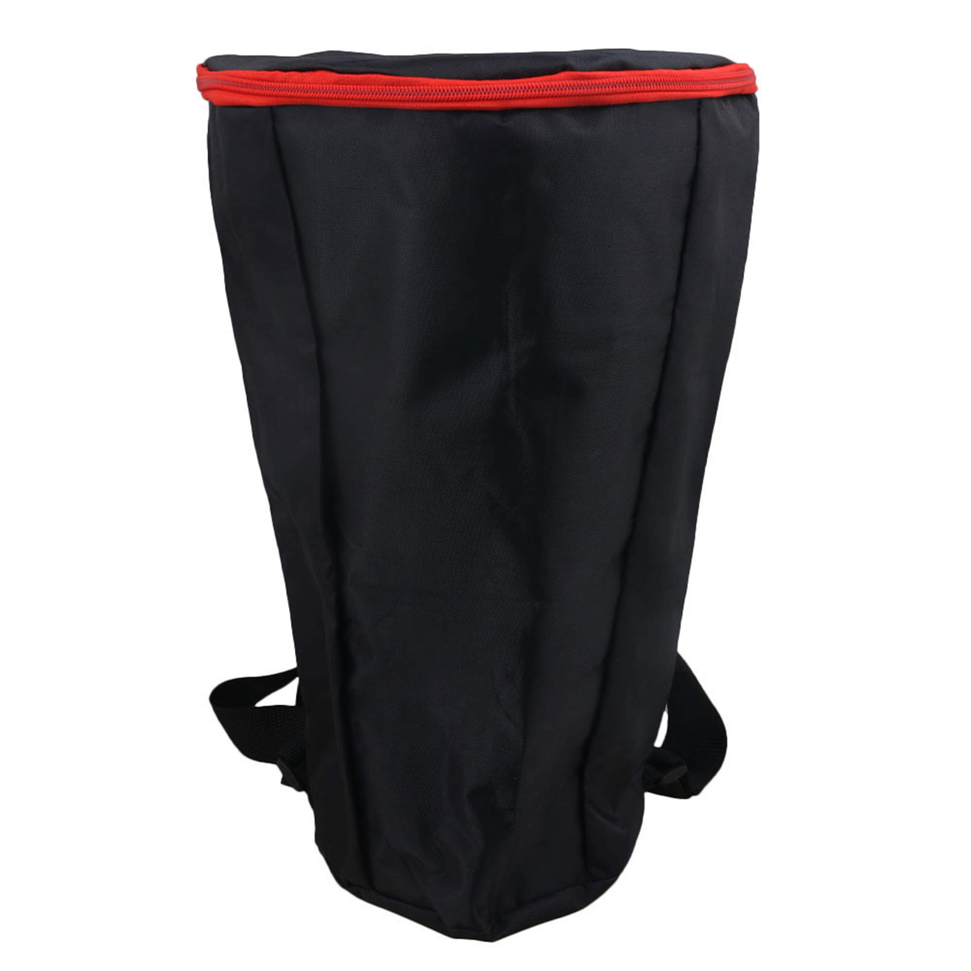 RDEXP Black Nylon Waterproof Fabric Djembe Drum Carry Case Soft Gig Bag with Zipper Reinforced Shoulder Straps for 12 Inch African Drum Percussion