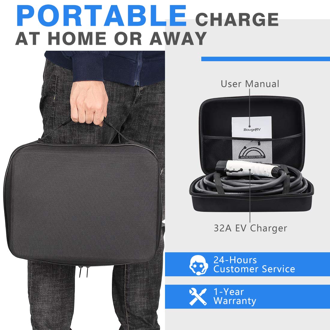 Toyota Prius Prime Portable EV Charging Cable EVSE Electric Vehicle