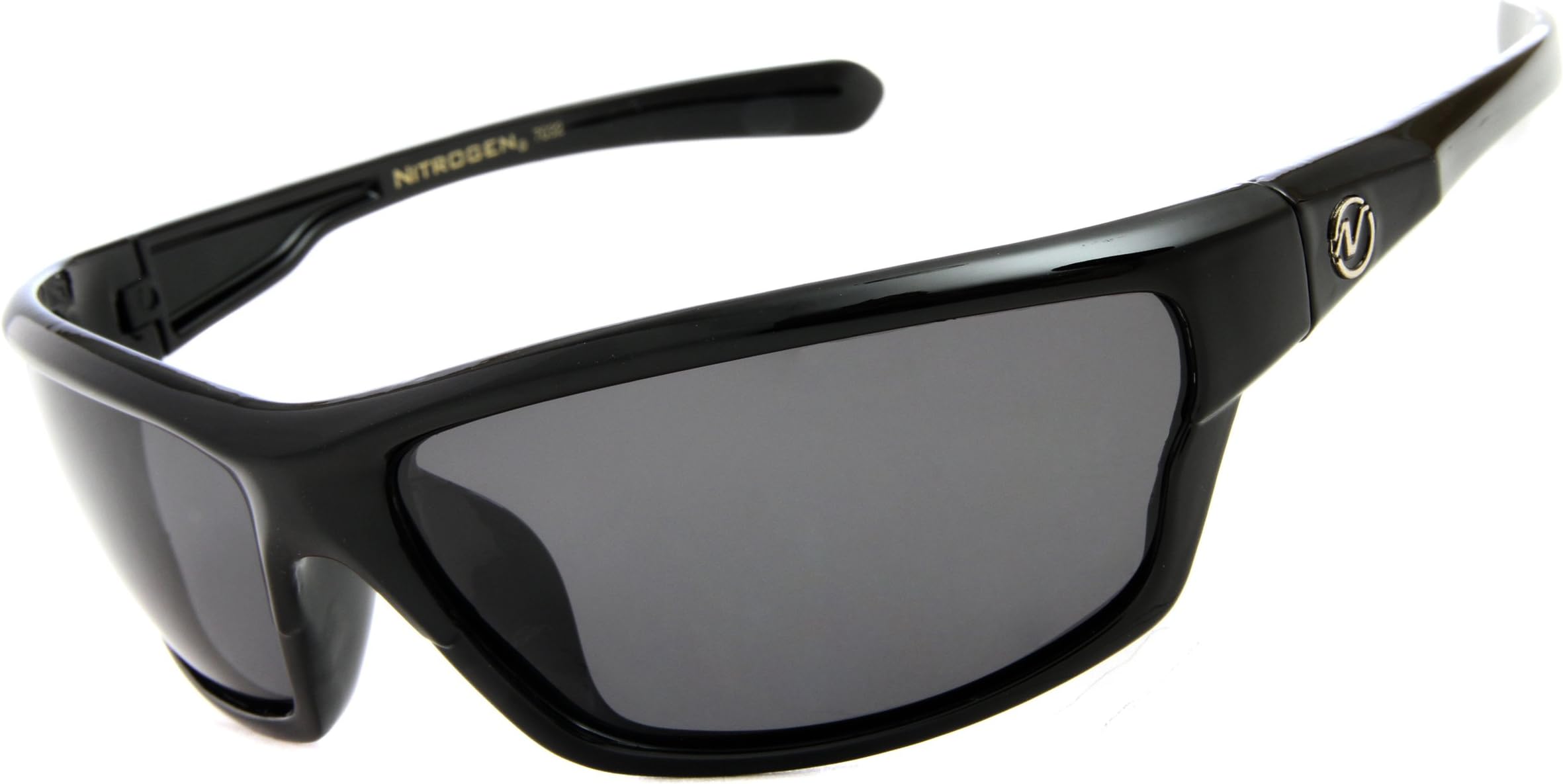 Nitrogen Men's Rectangular Sports Wrap 65mm Polarized Sunglasses