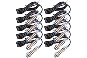 Heschen M12 Inductive Proximity Sensor Switch, Shield Type, LJ12A3-2-Z/BY, Detector 2mm, 10-30VDC 200mA, PNP Normally Open(NO), 3 Wire (10)