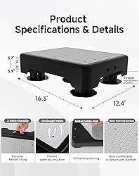 Adjustable Step Stool for Adults, Noctilucent Bed