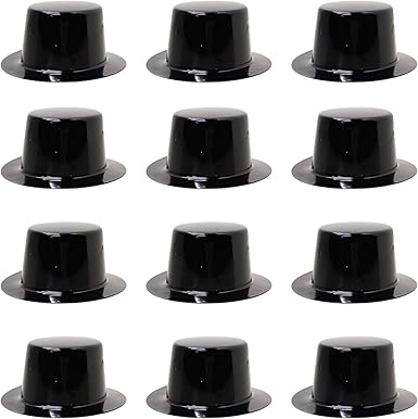 mini black top hat