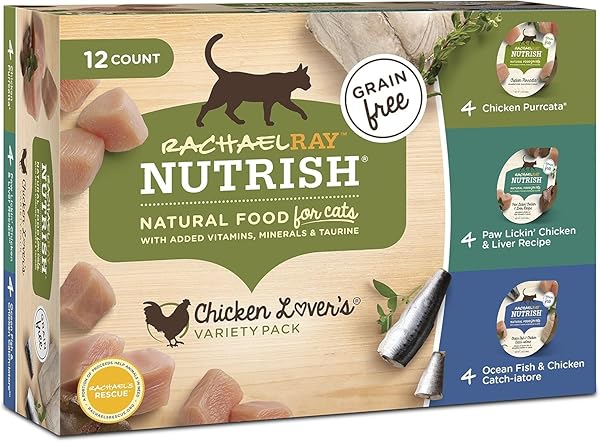 NUTRISH RACHAEL RAY NATURAL WET CAT FOOD, CHICKEN...