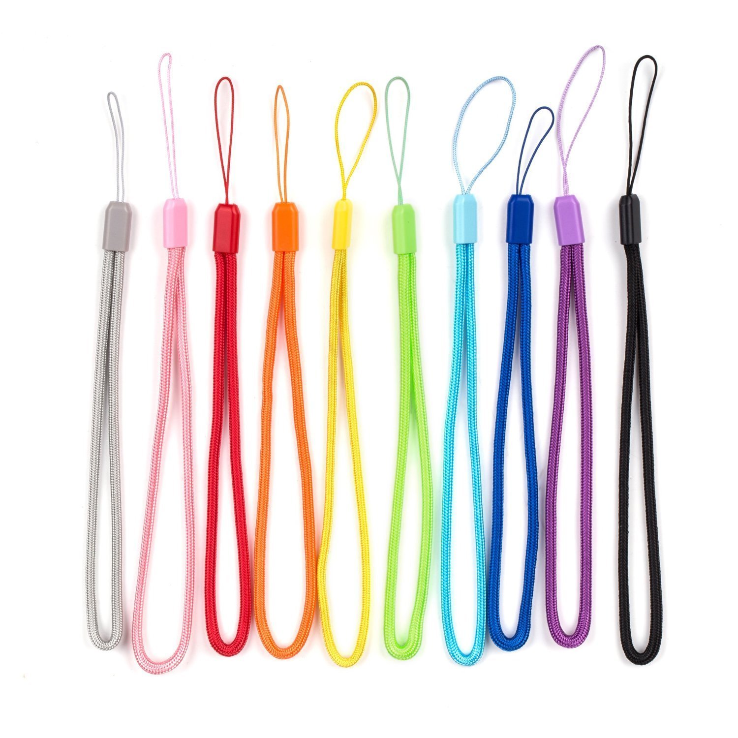 Yaxiny Hand Wrist Strap Lanyard for Cell Phone, USB Flash Drive, Mp3, Mp4, Mini Camera (10pcs, Mix Color)