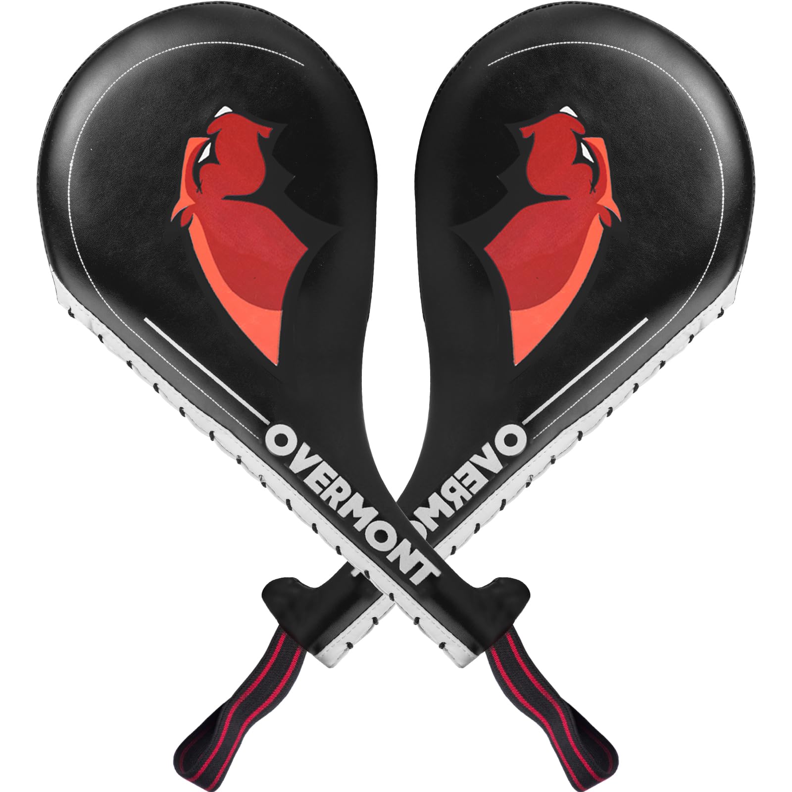 Overmont Double Kicking Target Taekwondo Kick Pads TKD Training Karate Kickboxing judo Practice MMA Muay Thai Martial Arts Black