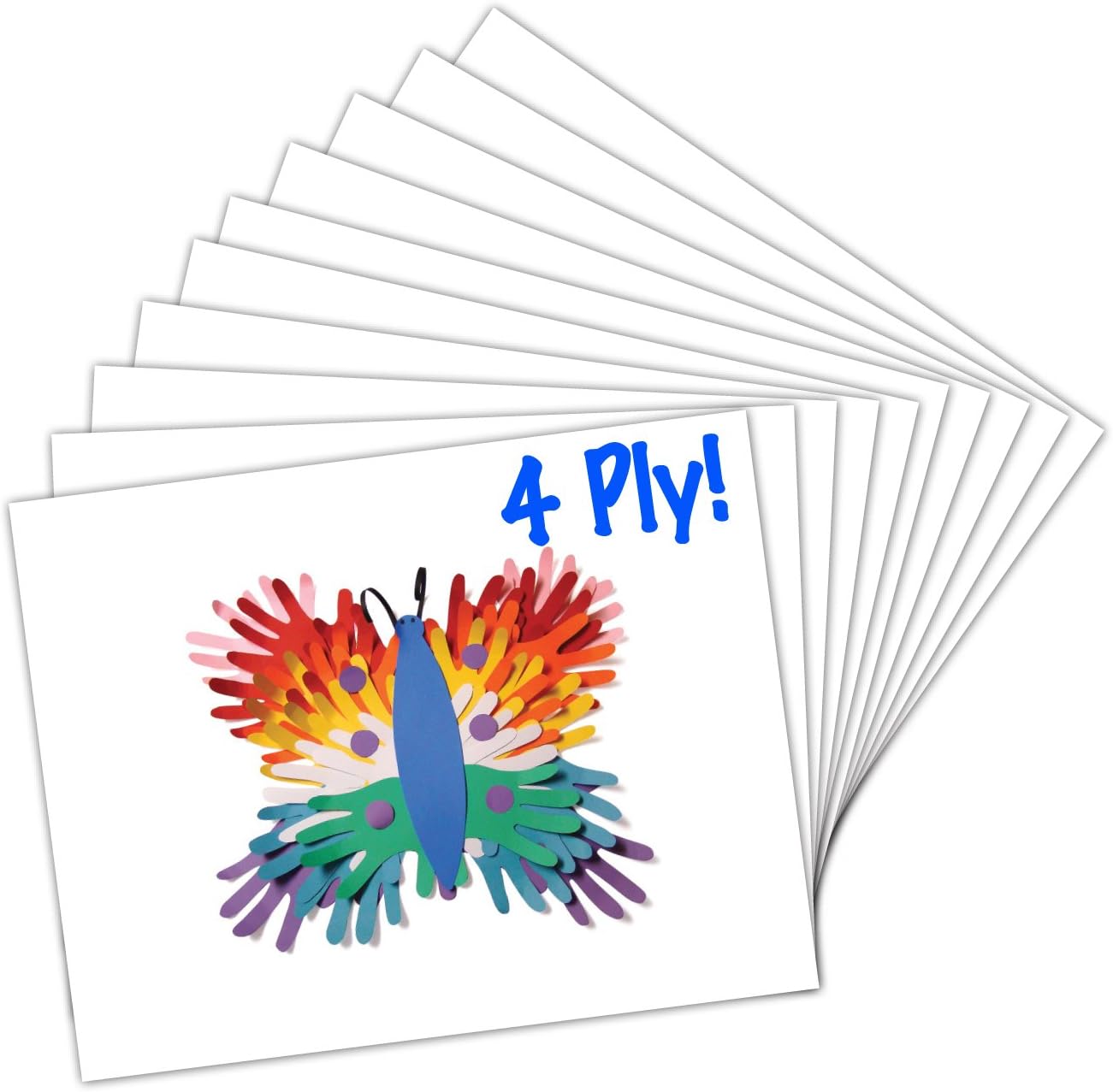 Roselle Poster Board, 22x28, 4Ply, White, 25 Sheets per Carton (04100)