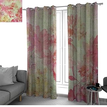 Amazon Com Flower Keep Warm Draperies Wide Blackout Curtains