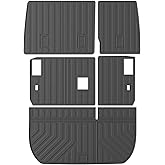 powoq 8 Seats Cargo Mat Compatible with 2009-2017 Chevy Traverse Trunk Mat 2008-2017 Buick Enclave Cargo Liner Trunk Liner Back Seat Protector Replacement for 2009-2017 Chevy Traverse Accessories