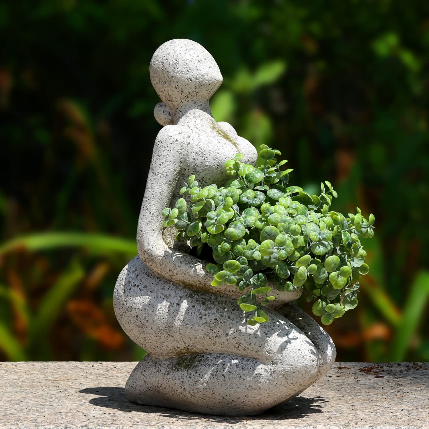 Photo 1 of Aclema Large Planters for Outdoor Indoor Plants Head Face Planter Pot Unique Succulent Planters Flower Vase with Drainage Hole New Life