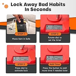 Cell Phone Lock Box w/Timer - Phone Jail Timed Lock