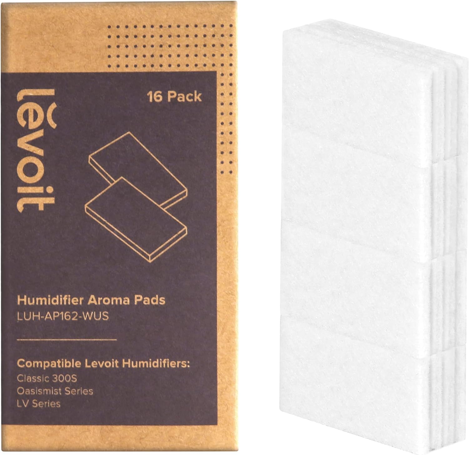 Levoit Humidifier Aroma Pads (16 Pack) Perfectly Suit for Classic 300S, LV 600S, LV600HH, OasisMist 450S