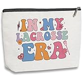 Lacrosse Gifts In My Lacrosse Era Makeup Bag Funny Gifts for Boys Girls Lacrosse Cosmetic Bag Gifts for Lacrosse Moms Team Member Players Birthday Christmas Gifts for Women Her Sister Friend
