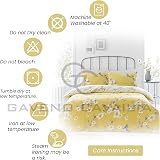 GC Gaveno Cavalia Reversible Birdie Blossom Duvet Cover King Ochre view 5