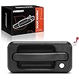 A-Premium Front Left Driver Side Exterior Door Handle with Keyhole Compatible with Hummer H2 2003 2004 2005 2006, Textured Black, Replace# 15104792