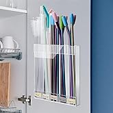 Straw Holder for Stanley, Straw Organizer for Cabinet, Compatible with Stanley 40 oz 30 oz Cup Tumbler (Transparent)
