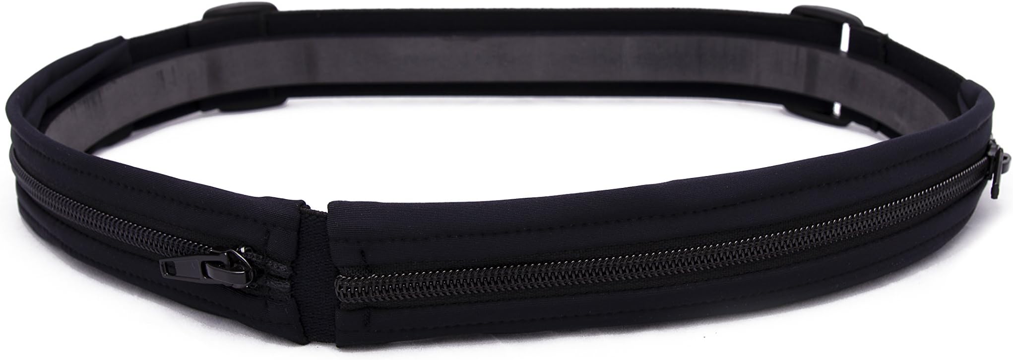SPIbelt Glide: No-Bounce Running Belt That You Can Step Into - No Buckles - 2 Pockets - for Runners, Athletes and Adventurers