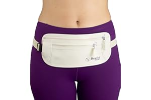 BOXIKI TRAVEL RFID Blocking Money Belt for Travel – Ultra Comfortable Hidden Travel Wallet, Lightweight & Water-Resistant with Adjustable Strap – Secure Cash & Passport Holder for International Trips & Theme Parks