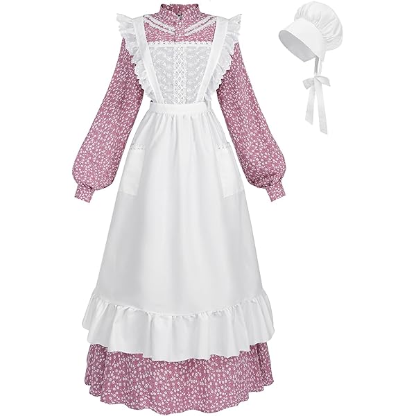 fitted lace wedding dress Amazon.com: Abaowedding Womens American Pioneer Costume Dress Historical  Modest Prairie Colonial Floral Dress Black S : Clothing, Shoes & Jewelry