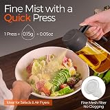 YARRAMATE 2-in-1 Olive Oil Sprayer Glass Bottle 16oz Grey view 3