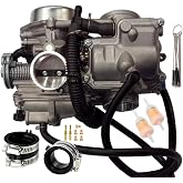 SVKZGFZ Carburetor for Honda Shadow ACE 750 VT750C VT750CD 1998-2003, Shadow Spirit 750 VT750DC 2001-2007 VT750C2 2007 Replace #16100-MBA-980 (with Intake Manifold + Brush Set)