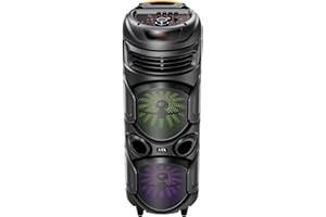 Audiobox ABX-2900R Dual 8" Party Bluetooth Speaker - Light Weight with RGB Lights, Dual Channel Sound for Parties, DJ, Karaoke Ready