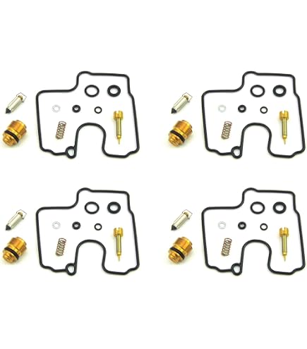 Carburetor Repair Kit For Kawasaki GPZ 1100 & ZRX 1200 (1995-2006) - 4x Gasket & Seal Sets