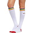 Tipsy Elves Rainbow Knee High Socks Gay Pride Accessories Novelty LGBTQ Adult Unisex Rainbow Tube Socks for Men Women
