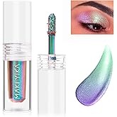 MAKI YIKA Glitter Liquid Eyeshadow Chameleon Metallic Eyeshadow MultiColor Shifting Long Lasting Multichrome Holographic Eye Topper Glitters (#6 Aurora)