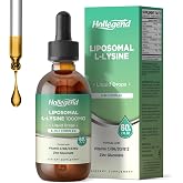 HOLLEGEND Liposomal L-lysine 1000MG Liquid Drops for Women &amp; Kids, 2 fl oz | Vitamin C, B6, D3, B12 &amp; Zinc Gluconate, Skin &amp; Lip Health, Immune &amp; Collagen Production Support, Lemon Flavor