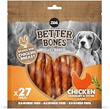 Zoë Better Bones Soft Dog Treats Chicken Wrapped Twist 27 pcs view 1