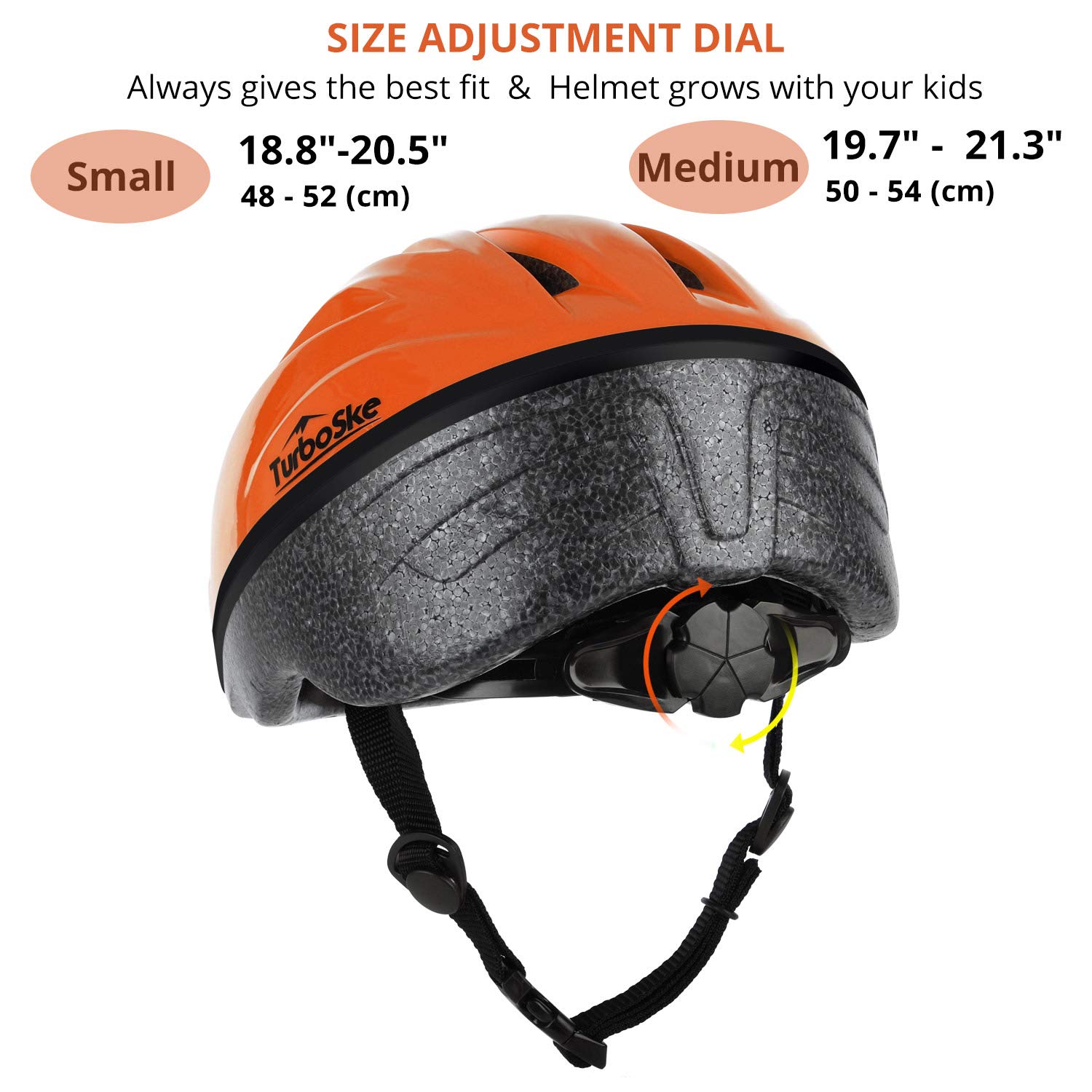 Toddler Kids Bike Helmet, Multi-Sport Helmet Size Adjustable for Boys and Girls